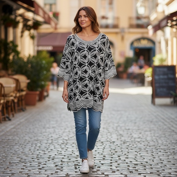 NWOT Solitare for‎ Anthropologie Tunic Top - Picture 2 of 8